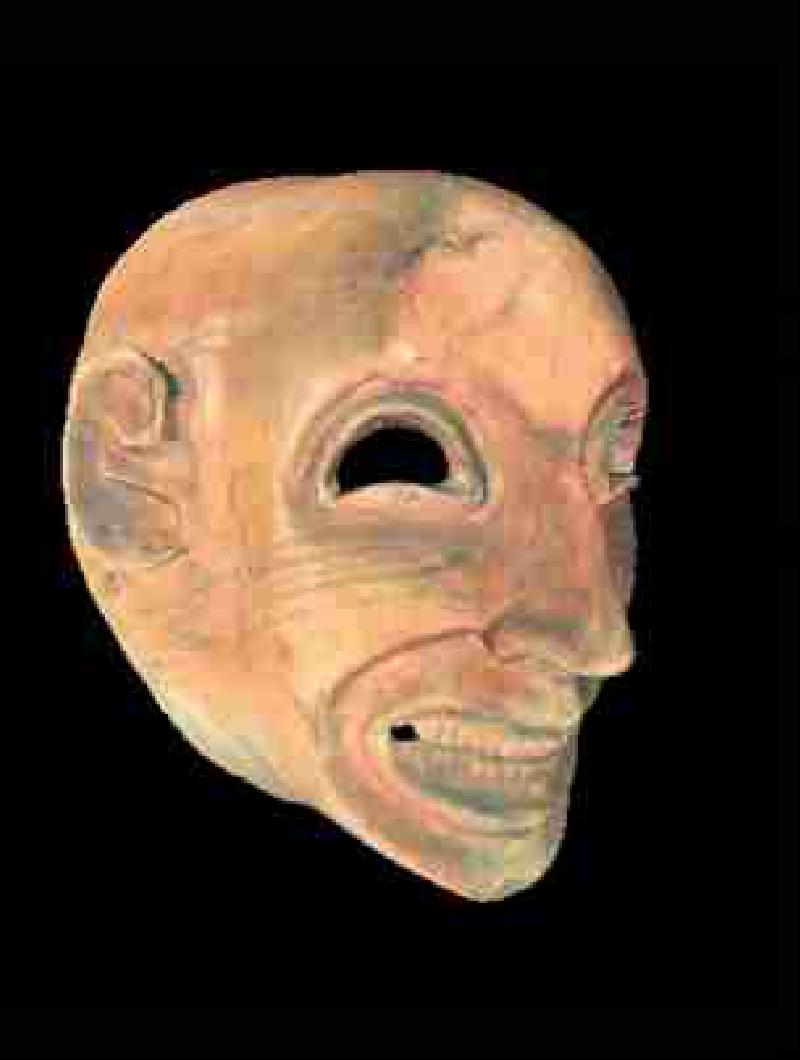 Maschera 'orrida' di terracotta